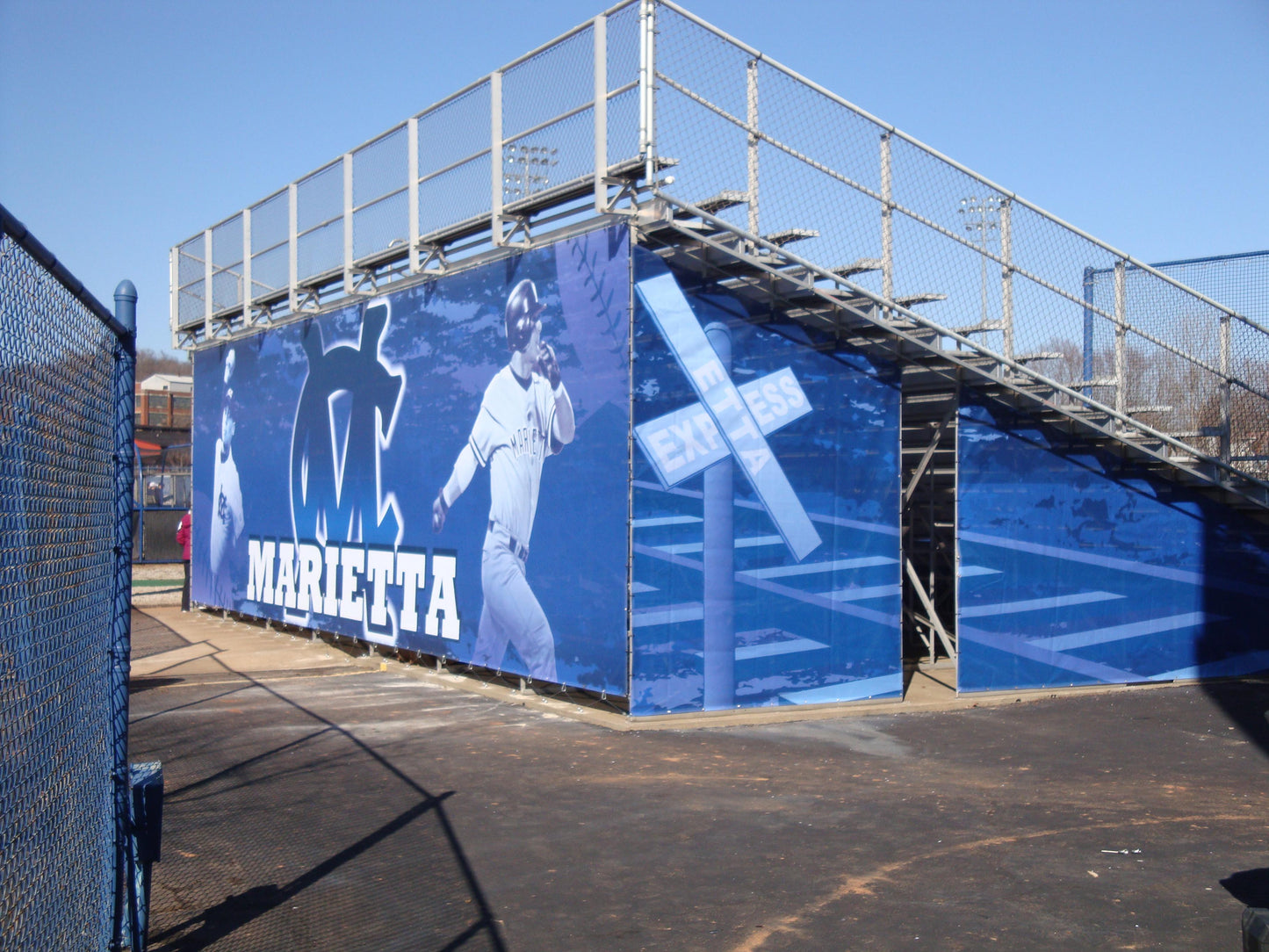 Bleacher Wraps - Tennis - BleacherSkin®