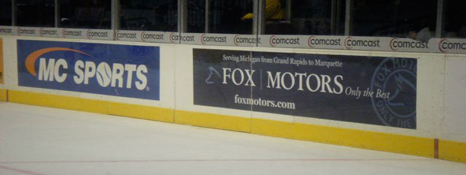 Rink Window Signs - Hockey