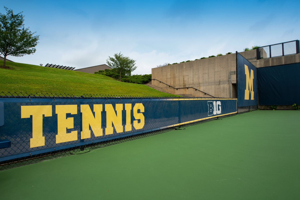 University of Michigan Tennis Windscreen