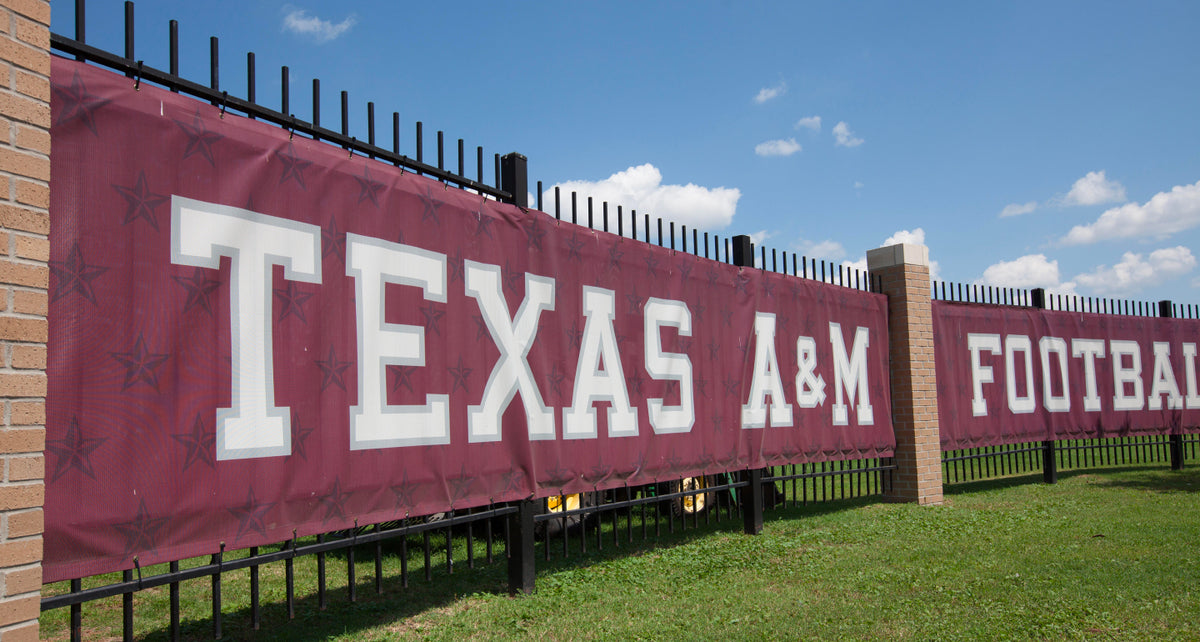 Custom Printed Windscreens for Athletic Fields