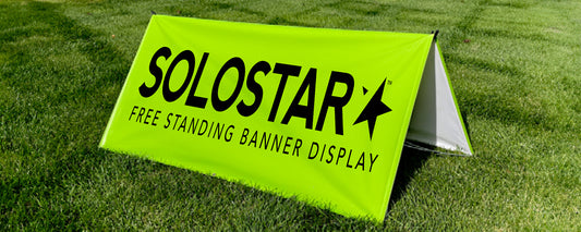 Sideline Signs - SoloStar® Free Standing Banner Display