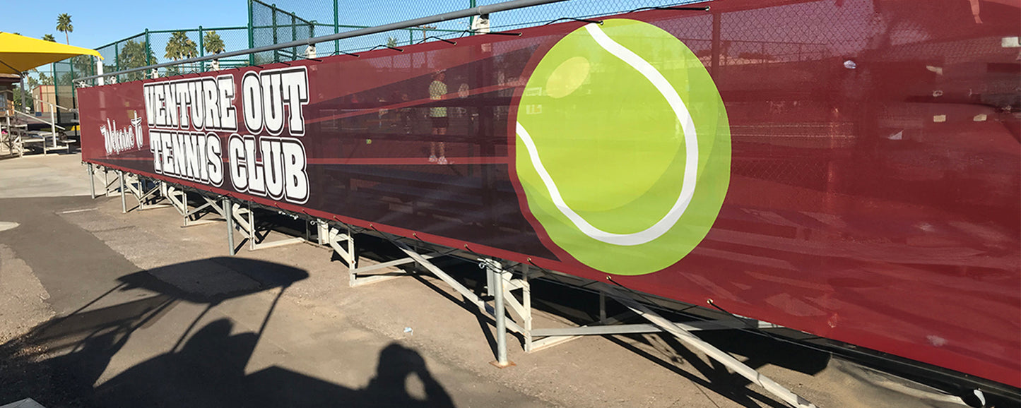 Bleacher Wraps - Tennis - BleacherSkin®