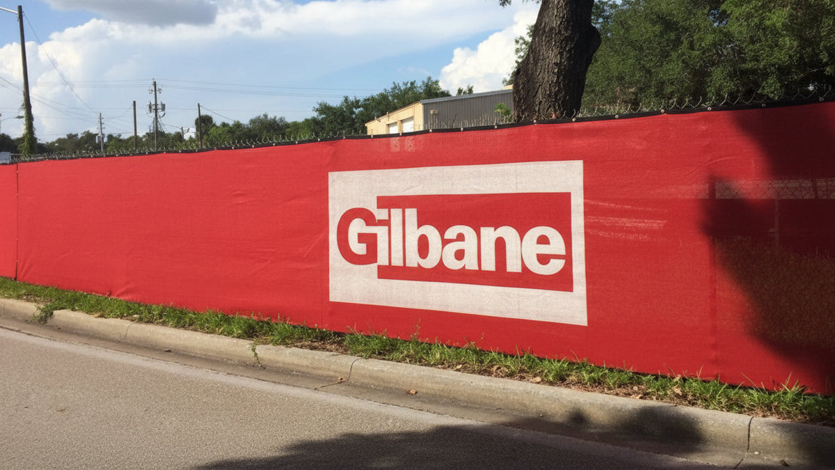 LogoScreen™ Economy Logo Construction Fence Screen