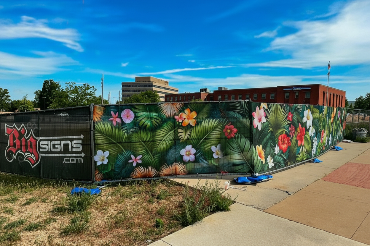 GreenScape™ Printed Fabric Privacy Fence Screen