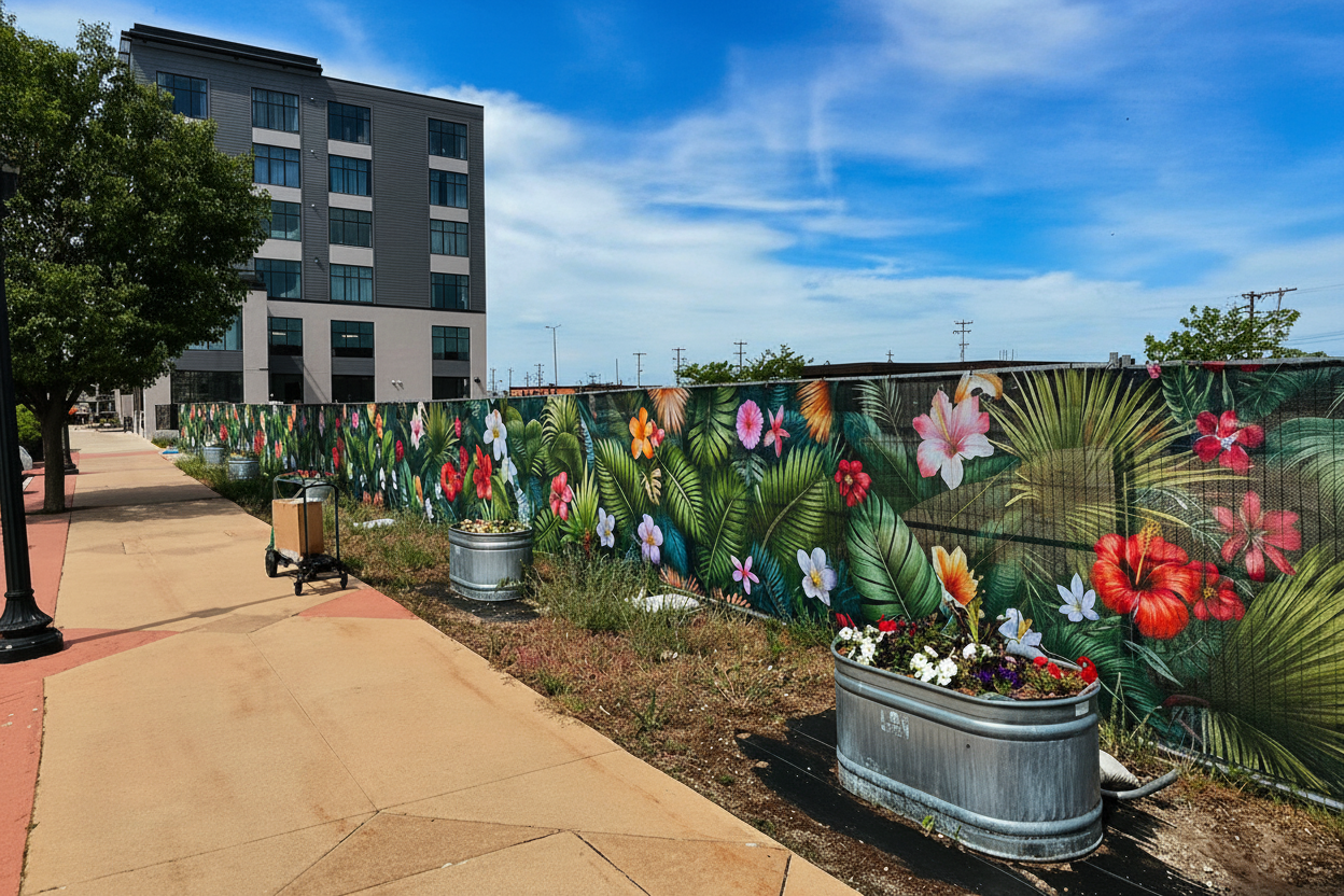 FenceFabMax™ Printed Fabric Construction Site Fence Screen