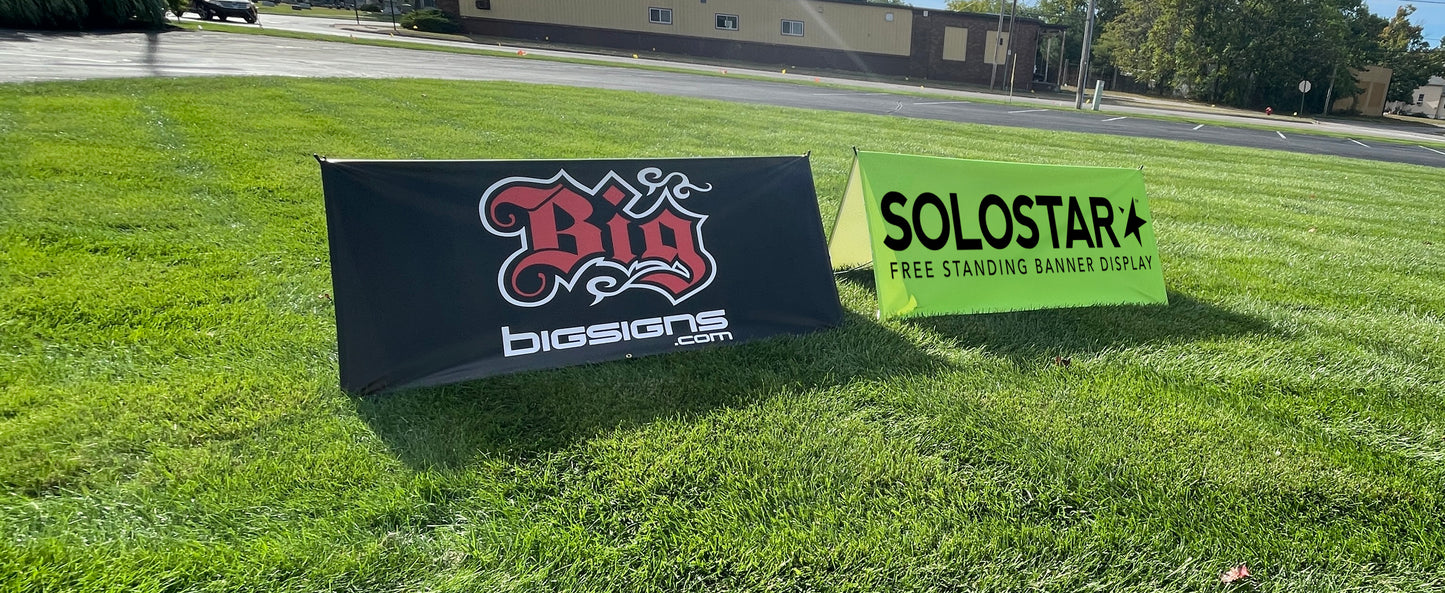 Sideline Signs - SoloStar® Free Standing Banner Display