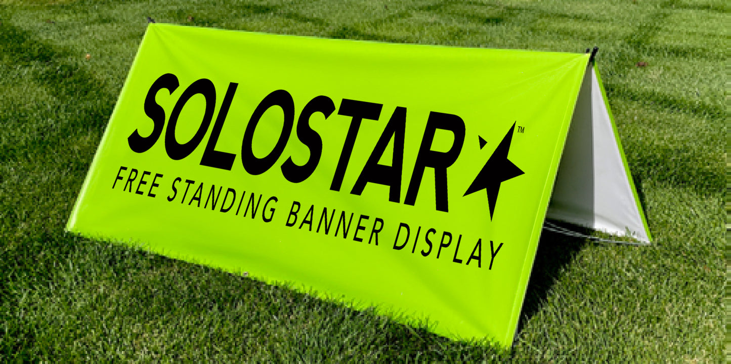 Sideline Signs - SoloStar® Free Standing Banner Display
