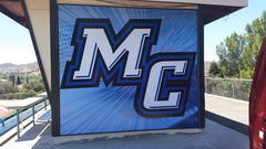 Modular wall wraps using clip grip frame system, ideal for wall wraps and event signs in retail and office spaces