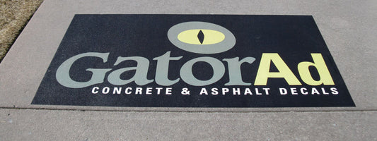 Concrete & Asphalt Decals - Running - GatorAd®