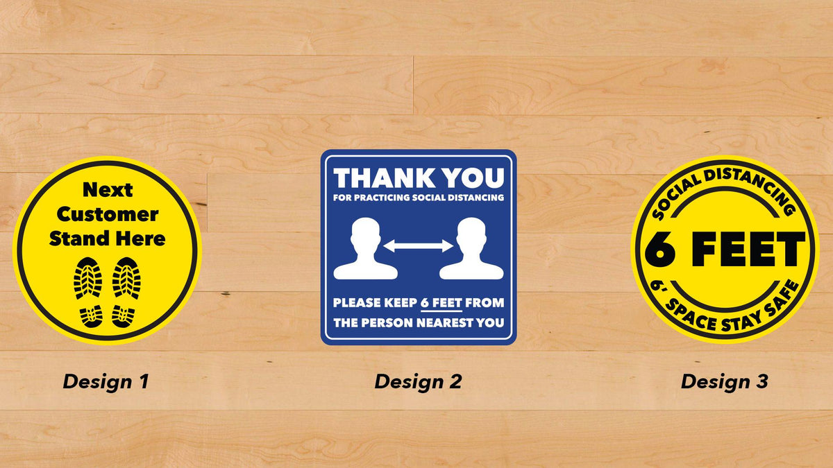 FloorSafe™ Social Distancing Floor Decals