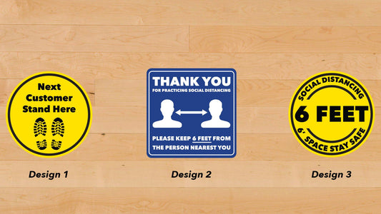 Indoor Floor Decals - Social Distancing