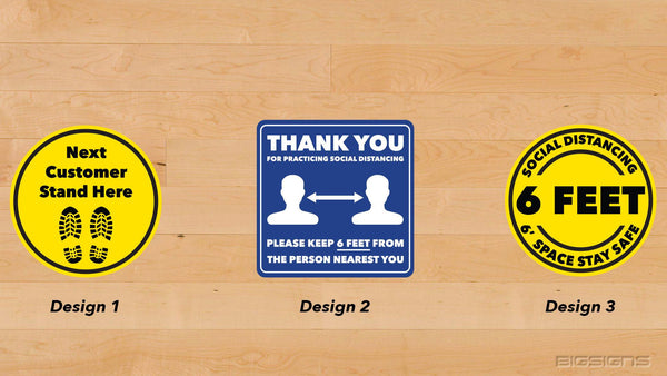 FloorSafe™ Social Distancing Floor Decals