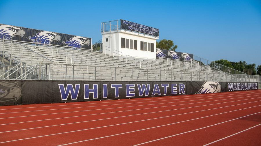 Whitewater Warhawks football windscreen branding