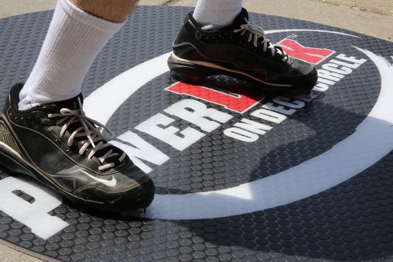 PowerDeck custom on-deck circle with mini coin traction surface